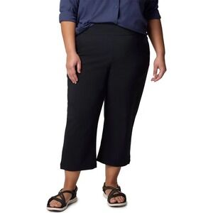 NWT Columbia Womens 3X/3TF‎ All Seasons Capri Pants Black Omni Shade Omni Shield